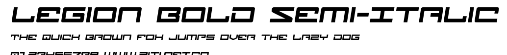 Legion Bold Semi-Italic.ttf字體轉換器圖片
