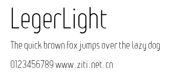 LegerLight.ttf字體轉換器圖片