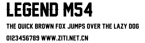 Legend M54.ttf字體轉換器圖片