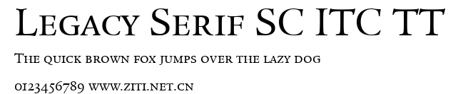 Legacy Serif SC ITC TT.ttf字體轉換器圖片