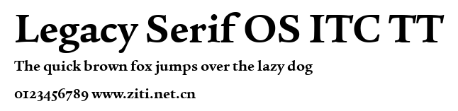 Legacy Serif OS ITC TT.ttf字體轉換器圖片