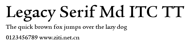 Legacy Serif Md ITC TT.ttf字體轉換器圖片