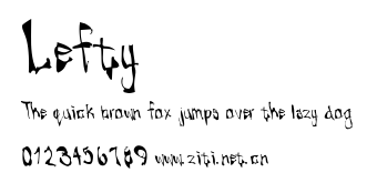 Lefty.ttf字體轉換器圖片
