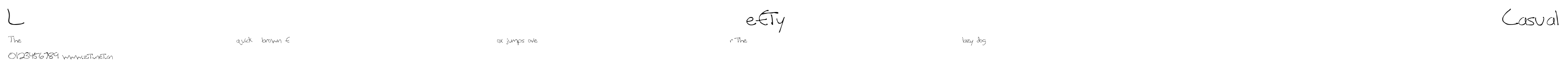 LeftyCasual.ttf字體轉換器圖片