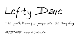 Lefty Dave.ttf字體轉換器圖片