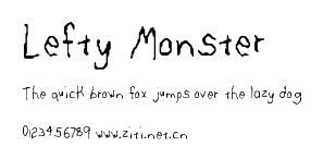 Lefty Monster.ttf字體轉換器圖片
