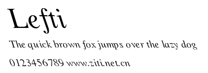 Lefti.ttf字體轉換器圖片