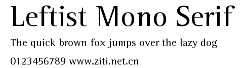 Leftist Mono Serif.ttf字體轉換器圖片