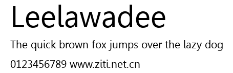 Leelawadee.ttf字體轉換器圖片