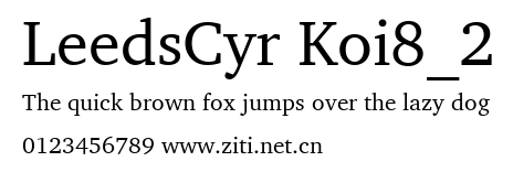 LeedsCyr Koi8_2.ttf字體轉換器圖片