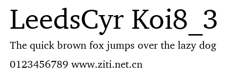 LeedsCyr Koi8_3.ttf字體轉換器圖片