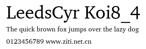 LeedsCyr Koi8_4.ttf字體轉換器圖片