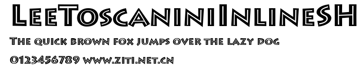 LeeToscaniniInlineSH.ttf字體轉換器圖片