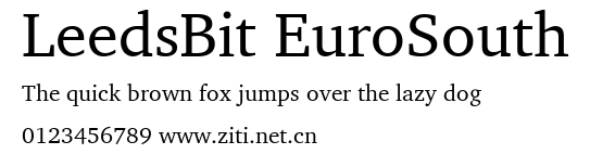 LeedsBit EuroSouth.ttf字體轉換器圖片