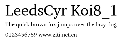 LeedsCyr Koi8_1.ttf字體轉換器圖片