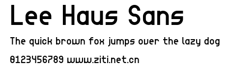 Lee Haus Sans.ttf字體轉換器圖片