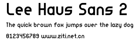 Lee Haus Sans 2.ttf字體轉換器圖片