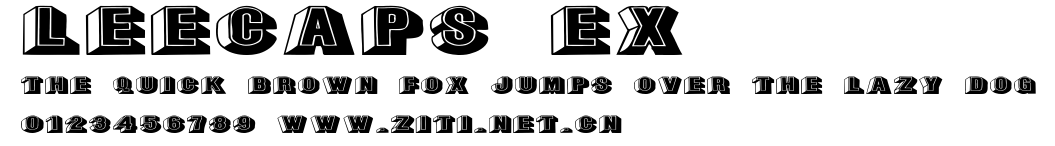 LeeCaps Ex.ttf字體轉換器圖片