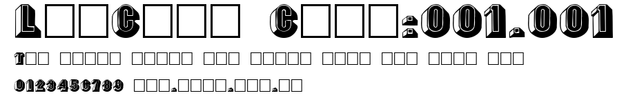 LeeCaps Caps:001.001.ttf字體轉換器圖片