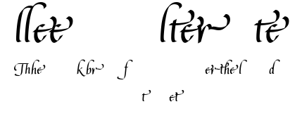 LeeAnn Alternates.ttf字體轉換器圖片