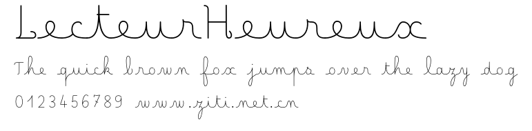 LecteurHeureux.otf字體轉換器圖片