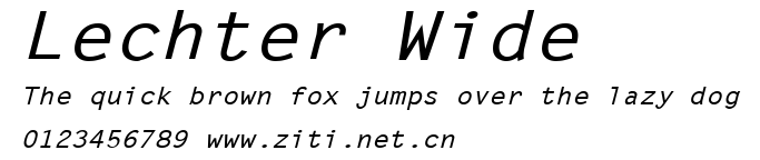 Lechter Wide.ttf字體轉換器圖片