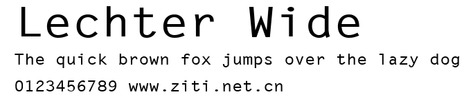 Lechter Wide.ttf字體轉換器圖片