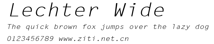 Lechter Wide.ttf字體轉換器圖片