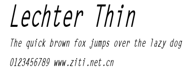 Lechter Thin.ttf字體轉換器圖片