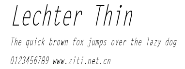 Lechter Thin.ttf字體轉換器圖片