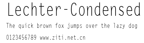 Lechter-Condensed.ttf字體轉換器圖片