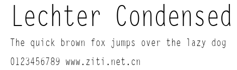 Lechter Condensed.ttf字體轉換器圖片