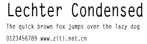 Lechter Condensed.ttf字體轉換器圖片