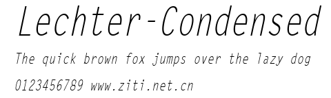 Lechter-Condensed.ttf字體轉換器圖片