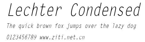 Lechter Condensed.ttf字體轉換器圖片