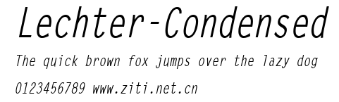 Lechter-Condensed.ttf字體轉換器圖片