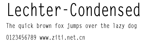 Lechter-Condensed.ttf字體轉換器圖片
