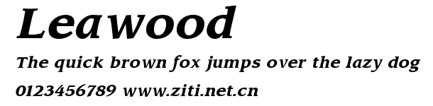Leawood.ttf字體轉換器圖片
