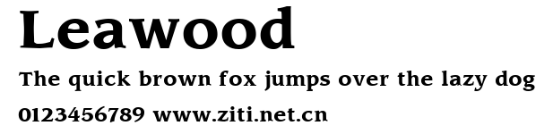 Leawood.ttf字體轉換器圖片