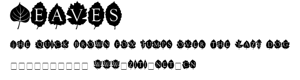 Leaves.ttf字體轉換器圖片