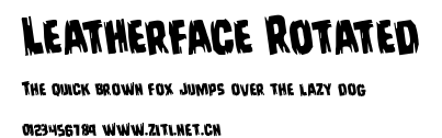 Leatherface Rotated.ttf字體轉換器圖片