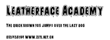 Leatherface Academy.ttf字體轉換器圖片