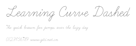 Learning Curve Dashed.ttf字體轉換器圖片