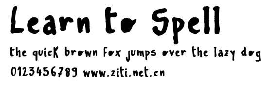 Learn To Spell.ttf字體轉換器圖片