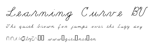 Learning Curve BV.ttf字體轉換器圖片