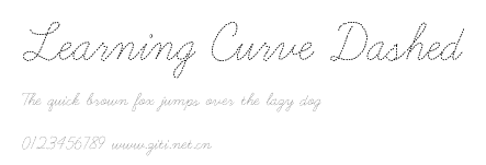Learning Curve Dashed.ttf字體轉換器圖片