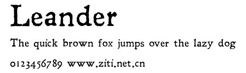 Leander.ttf字體轉換器圖片