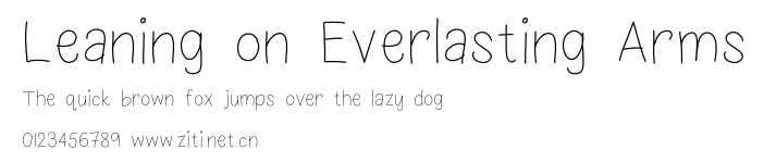 Leaning on Everlasting Arms.ttf字體轉換器圖片