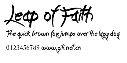 Leap of Faith.ttf字體轉換器圖片