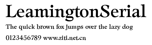 LeamingtonSerial.ttf字體轉換器圖片